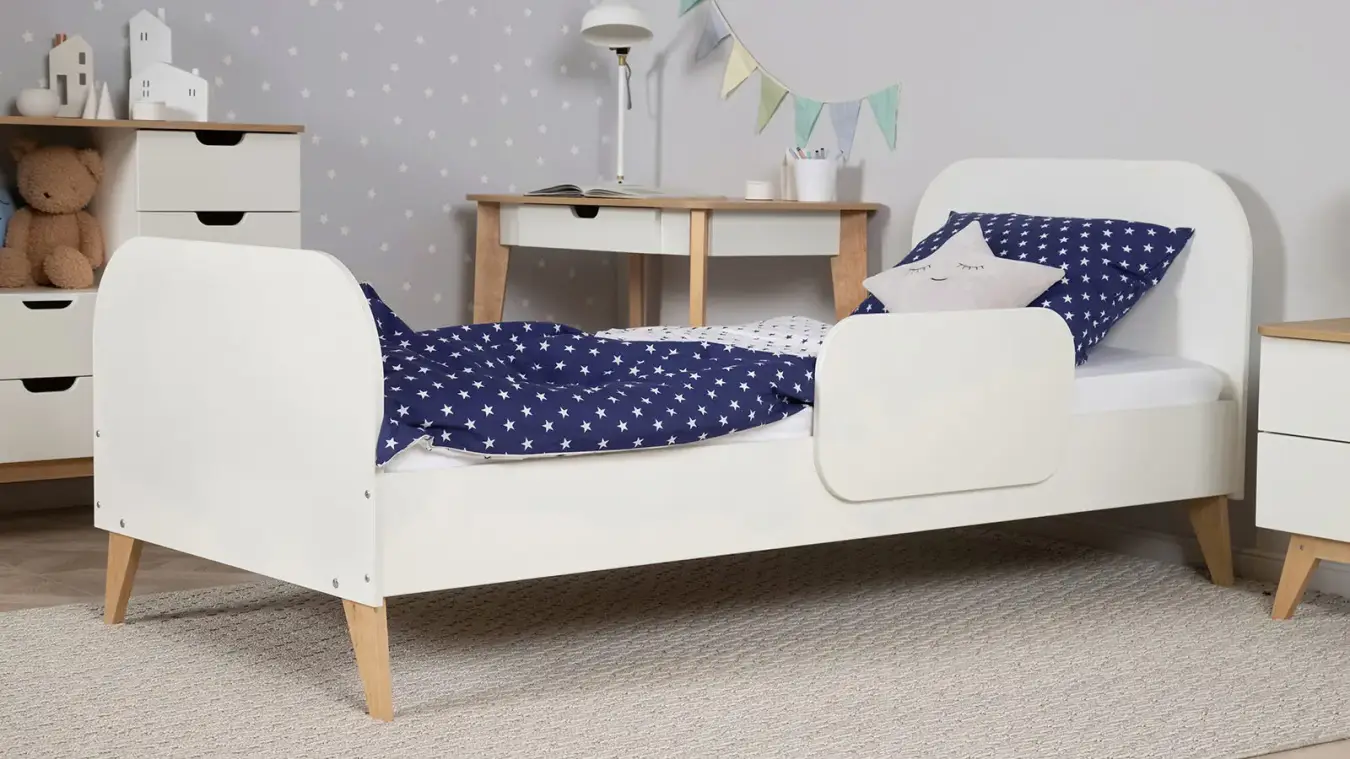 Кровать Villy, цвет Белый+Дуб фото - 6 - большое изображение